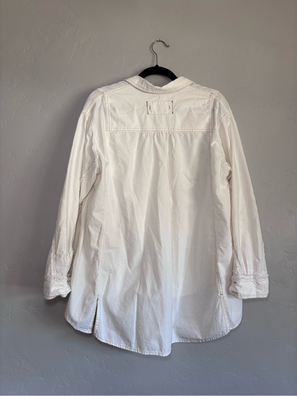 Free People Oversized Oxford Dreams Cotton Button-Up Shirt Size XS - Picture 6 of 9